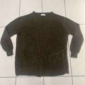 Zenana Outfitters Olive Cardigan Sz . IX